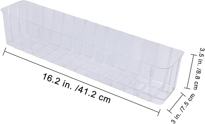 10 Pcs Plastic Planter Liners Clear Rectangular Plastic Liners for Flower Box Planter Window Box Planter 16.2" L x 3" W x 3.5" H for Indoor Outdoor Flower Arrangement Succulent Garden Windowsill Decor