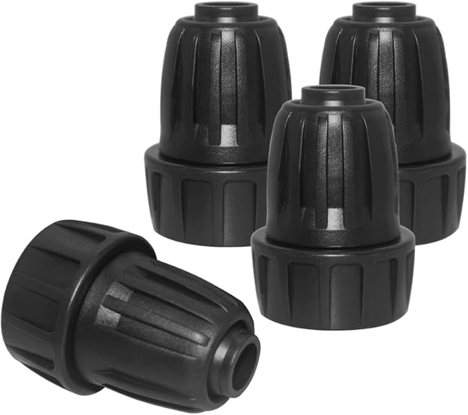 Hooshing 4PCS 1/2 Inch Drip Irrigation Tubing to Faucet Garden Hose Adapter 3/4" to 1/2" Irrigation Hose Adapter Reusable Connector Fittings for Garden Supplies