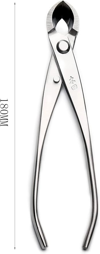 180MM Bonsai Round Edge Cutter Professional Grade Branch Cutter Alloy Steel Bonsai Tools Equip With Tool Bag (MTS-13)