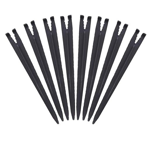 50 Pcs Heavy Duty Irrigation Drip Support Stakes Universal Drip Hose Holder for 1/4 Inch Tubing