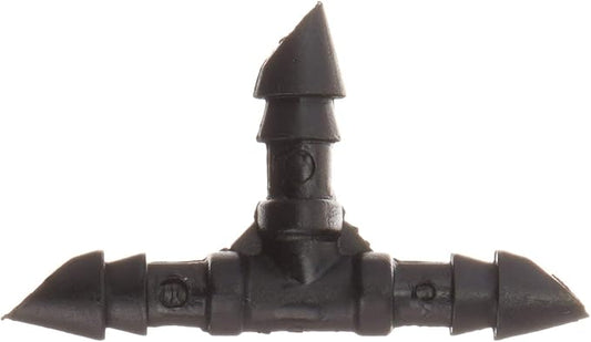 5 Pack (125 Total) Orbit 1/4 Inch Drip Fitting Tee for Micro Water Tubing, Dripper Line - 67401-25 Pack