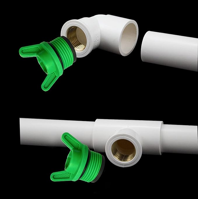 1/2” NPT Plug, Male Thread Pipe Caps and Plugs Fitting for Garden Irrigation Water Tubing Stopper, 5PCS (3/4" ID)