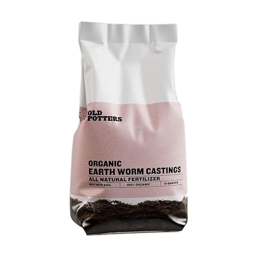 Organic Earthworm Casting All-Natural Fertilizer for Indoor and Outdoor Planting, Enhances Root and Overall Health, Revitalizes Soil with Health Microbes,15 lbs.