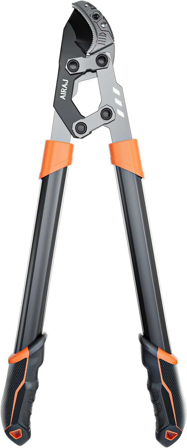 AIRAJ 27” Anvil Loppers for Tree Trimming Heavy Duty with Compound Action | Tree Branch Cutter with 2 Inch Cutting Capacity | Chops Thick Branches Ease | Garden Lopper Pruning Shears Heavy Duty