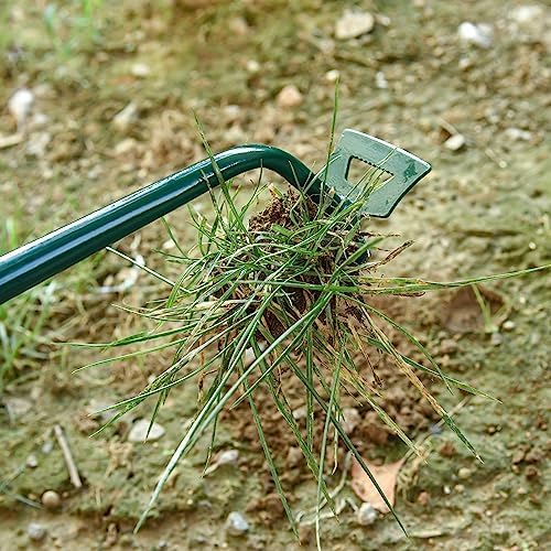 Weeding Artifact Uprooting Weeding Tool Claw Gloves Kit, 6 Teeth Dual Purpose Weed Puller, for Yard Farm Gardening Cultivating Loosening Weeding Mulching Planting Steel Hand Weeder
