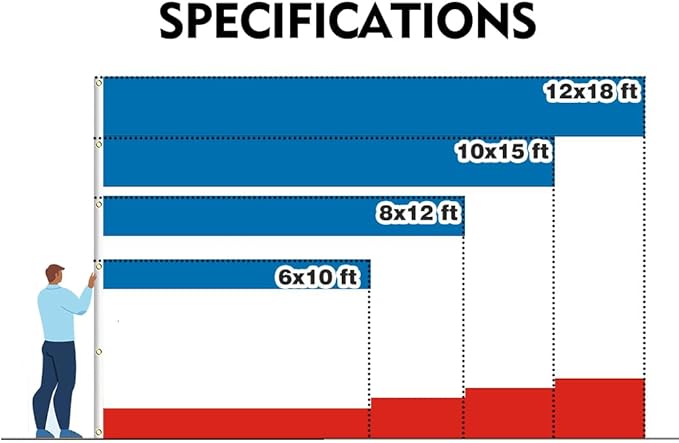 Ukraine Crimea Extra Large Flag 6x10FT Giant Ukrainian Crimean Polyester Banner With 3 Grommets Fade Resistant Vivid Color For Patriotic Festival Events Party Decoration(Crimea UKR, 6x10FT)