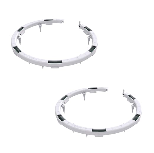 10 Pack - Premium Hevy Duty Drip Irrigation Watering Ring for .170 Inch Tubing, Halo, Circle, Great for Greenhouse & Commercial Grower Applications (5" Diameter Ring, 10)