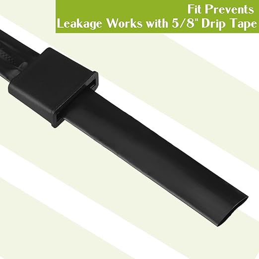 25 Pieces Folding Drip Tape Row End System and Garden Landscaping Irrigation Fits for 5/8'' No Dripping Water Irrigation Kit