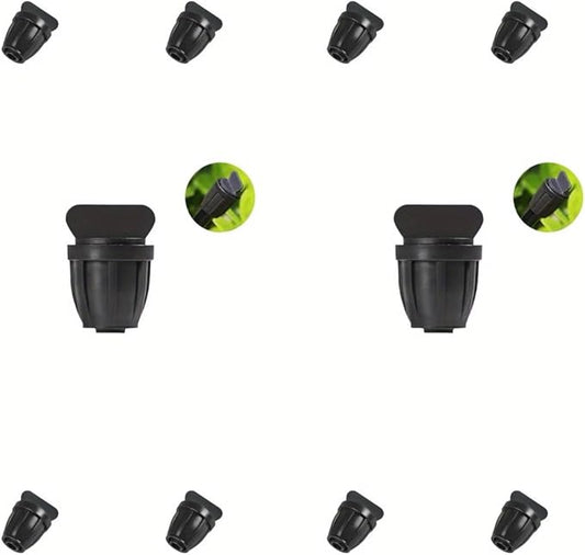 10PCS 5/16Inch Drip Irrigation Fittings 5/16"ID Tubing-10 Pack 5/16" Drip Irrigation End Plugs (BLACK)