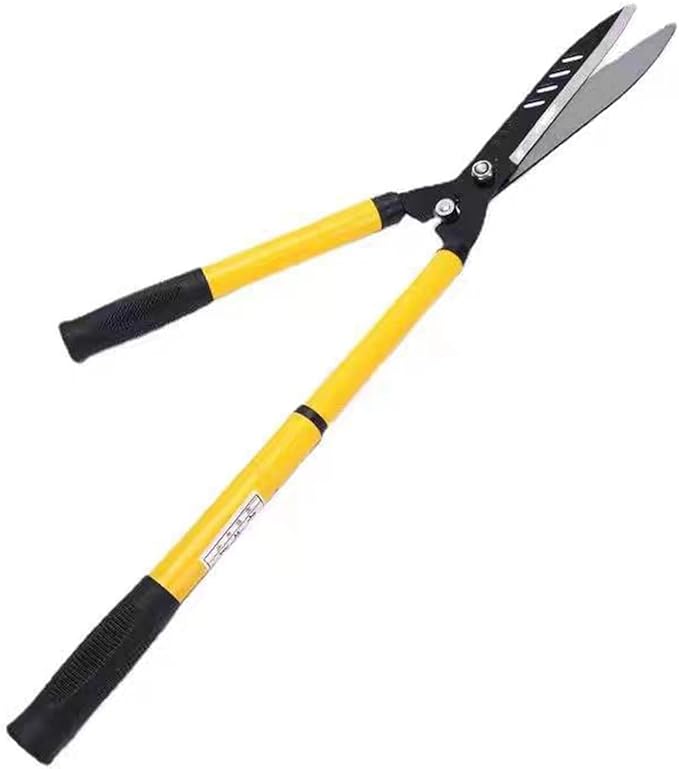Adjustable Hedge Clippers,Hedge Shears With Wavy SK-5 Steel Blade,Hedge Clippers & Chears With Rubber Grip Handles,Sharp Hedge Shears For Gardening (JDS-H0911)
