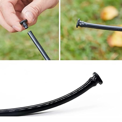 Drip Irrigation End Plug 100 Pieces for 1/4 Inch Tube Closure Goof Hole Plugs Irrigation Stopper