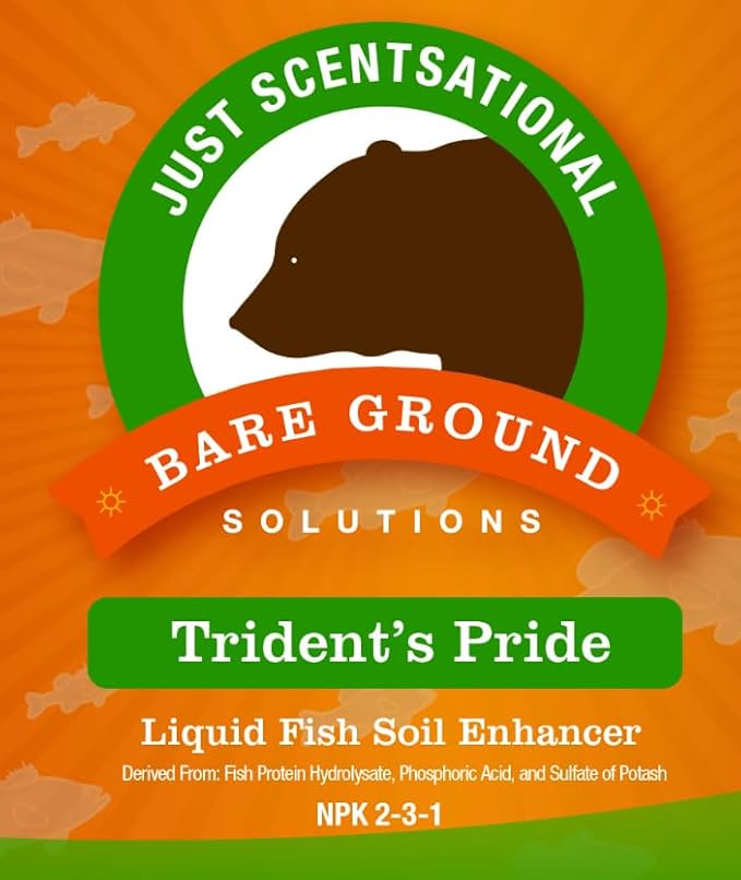 TP-64G Trident's Pride Organic Liquid Fish Hydroponic Soil Fertilizer, 64 oz (2 Quarts)