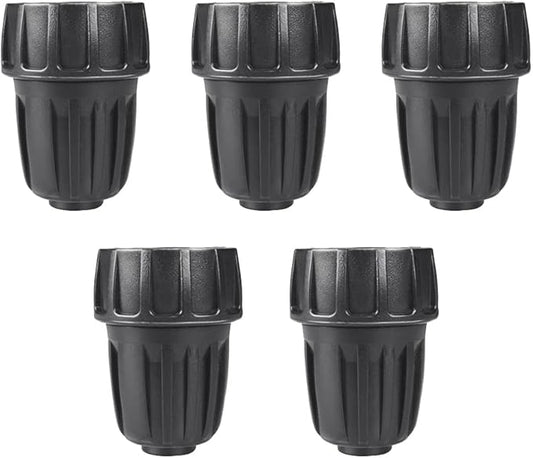 5 Pack 1/2 Inch Drip Irrigation Tubing to Faucet/Garden Hose Adapter, 3/4" GHT to 1/2" Drip Irrigation Fittings, Plastic 3/4 Inch Faucet Connector Garden Hose Adapter