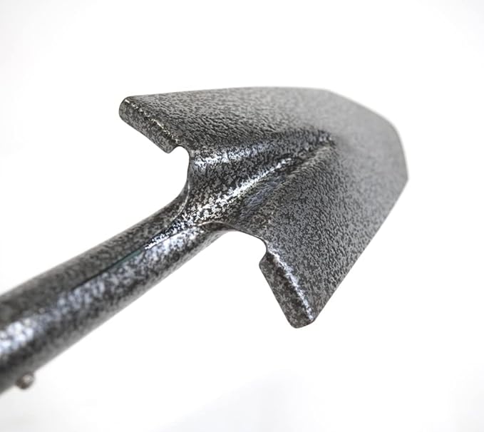 D-Handle Gardening Shovel with Cushioned Grip, Fiberglass Handle with Carbon Manganese Steel Blade, 30" Mini Handle, Yellow, for Raised Garden Beds and Container Gardens