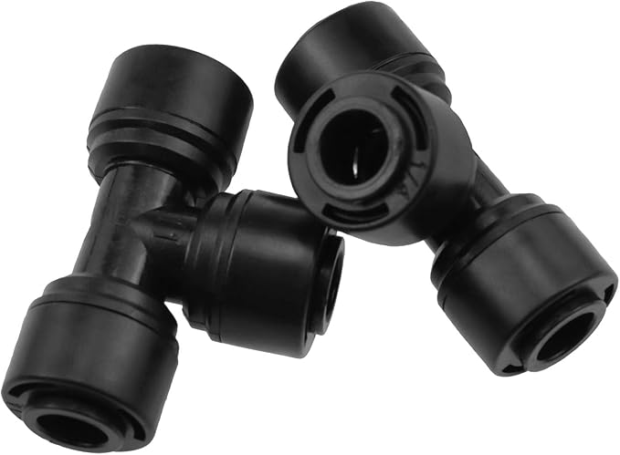 1/4 "Drip Tee Connector 1/4 "(6.35mm) Drip Irrigation Pipe Quick Connection for Irrigation Pipe Drip Irrigation or Sprinklers 10PCS