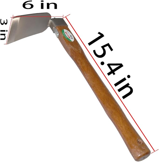Heavy Carbon Steel Hand Hoe,Garden Transplanting Hoe, Gardening Tool, Weeding Hoe, Agricultural Hoe,for Gardening, Landscaping, Weeding, Digging
