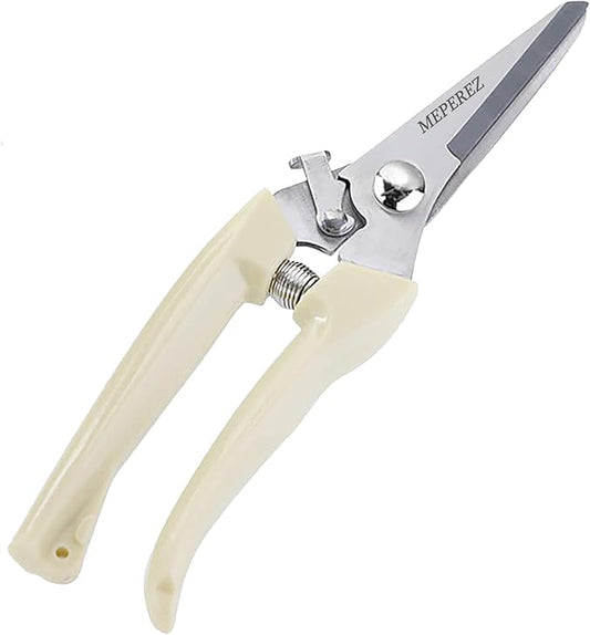 garden scissors, pruning shears for gardening, lightweight plant clippers, for hedge, bonsai, floral, small stem, orchard and vegetable, 1 pack