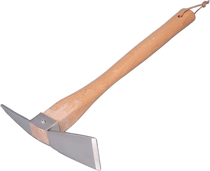 Hoe Garden Tool, Simple Practical Small Volume Light Weight Pick Axe for Pot Culture for Courtyard for Gardening