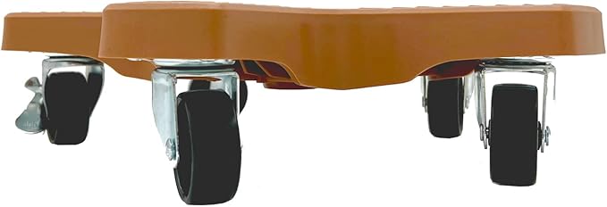 Bosmere Down Under Plant Caddie, Heavy Duty Plant Stand with Wheels, 500 lb Capacity, 14-Inch, Adobe