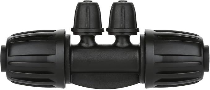 Drip Irrigation Parts for 1/2" Drip Tubing to 1/4" Irrigation Tubing, Drip Irrigation Fittings Anti-Drop Locked Barbed Reducing 4 Way-Pack of 10