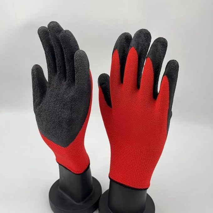 gardening gloves 12 Pairs for work cleaning welding or mechanix material cotton rubber or latex for women or men