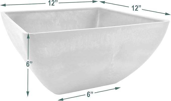 Arcadia Garden Products PSW FBD30TC Simplicity Square Terra Cotta Color