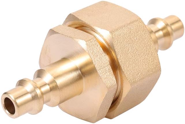 Air Compressor 1/4" Quick Connect Plug To GHT 3/4" Garden Hose Faucet Blow Out Adapter Fitting For Winterize Sprinkler Systems, Camper, Outdoor Plumbing, Garden Hose 2pcs male with 2pcs female (PAIR)