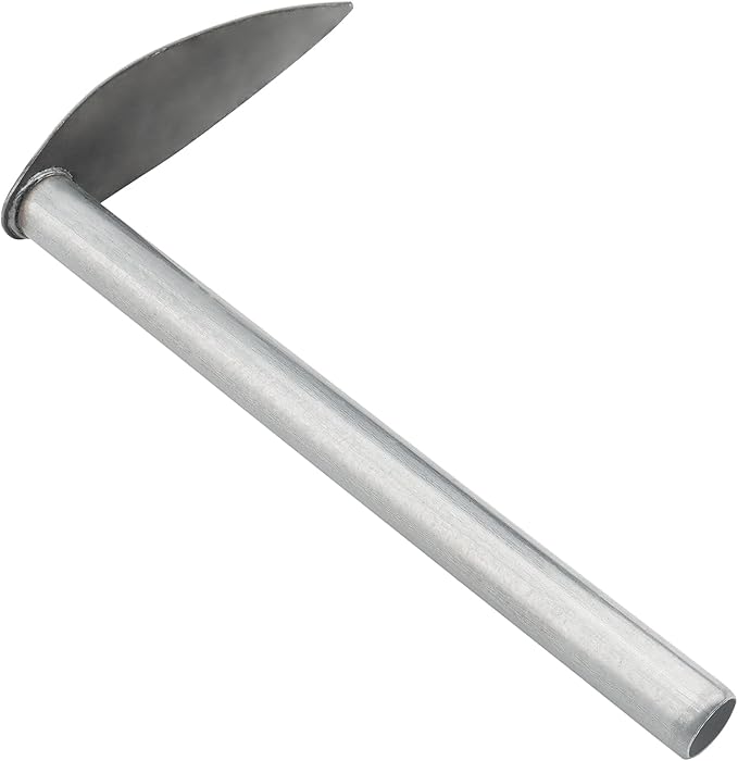 5 PCS Hoe Garden Tool Set, Hoe and Cultivator Hand Tiller, Heavy Duty Digging Hoe, 2 Fork and 3 Fork Hand Tiller for Gardening Weeding Digging Loosening Soil, Carbon Steel