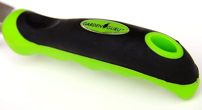 Garden Guru Titanium Garden Tool Set 3pc Hand Trowel Transplanter Cultivator – Heavy Duty - Rust Resistant - Ergonomic Handle – Perfect Gardening Tool Kit Gifts for Women & Men