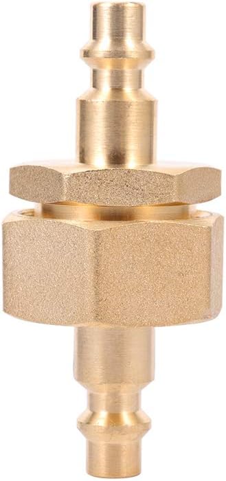 Air Compressor 1/4" Quick Connect Plug To GHT 3/4" Garden Hose Faucet Blow Out Adapter Fitting For Winterize Sprinkler Systems, Camper, Outdoor Plumbing, Garden Hose 2pcs male with 2pcs female (PAIR)