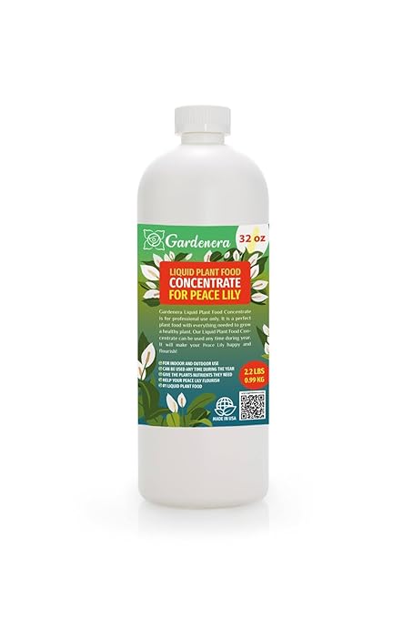 Plant Growth Superfood for Peace Lilies with 18 Vitamins & Minerals - Organic Plant Food Fertilizer - Micro-Fungi and Bio-Organisms for Peace Lily Plant Care & Growth Enhancement - 32oz