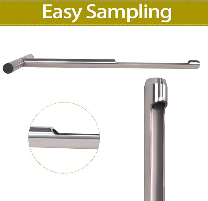 HiHydro Soil Sampler Probe Stainless Steel Tubular T-Style Handle Soil Test Kits Satisfying The Sampling Depth of Agriculture Forest(B)