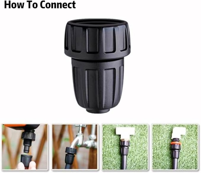 1/2 Inch Drip Irrigation Tubing Faucet Adapter 3 Pack, 3/4" to 1/2" Irrigation Hose Adapter, 3/4 Inch Faucet Connector Garden Hose Adapter