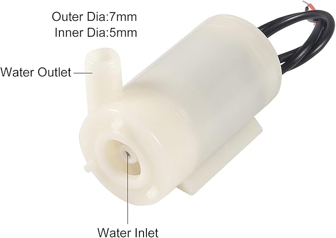 Automatic Irrigation DIY Kit Self Watering System Capacitive Soil Moisture Sensor 1 Channel 5V Relay Module and Water Pump with 2pcs 1M Vinyl Tubing for Arduino Moisture Detection Garden Watering DIY