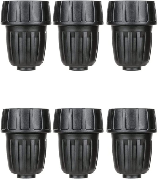 1/2 Inch Drip Irrigation Tubing Faucet Adapter 6 Pack, 3/4" to 1/2" Irrigation System Hose Adapter, 3/4 Inch Faucet Connector Garden Hose Adapter