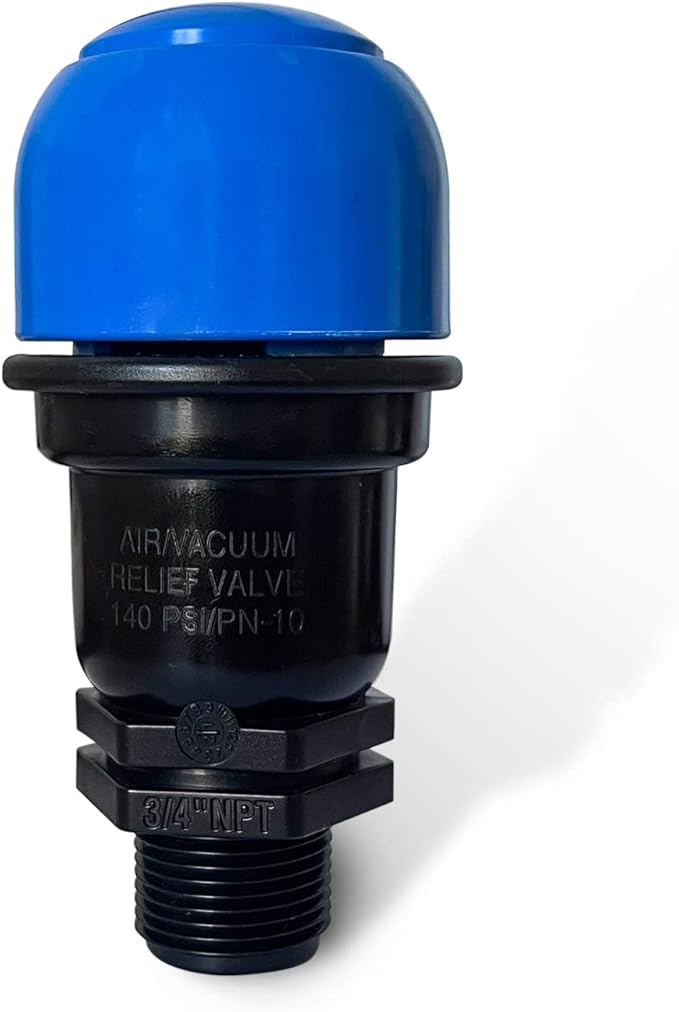 Air Relief Valve 3/4 inch Air and Vacuum Relief in The Irrigation Water Saving Agriculture Drip Irrigation System Protected Outlet - 1 Pcs