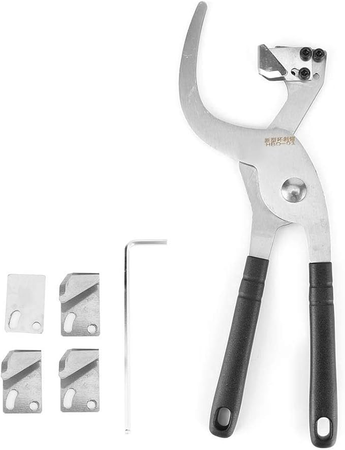 Stainless Steel Fruit Tree Peeler Stripper Scissor Branches Cutter Garden Hand grafting Tools Tree Pruning Shears with 4 Blades of Different Shapes