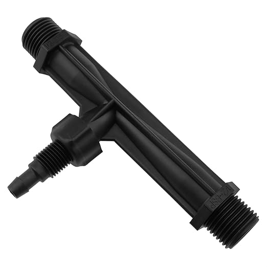 12ihch Irrigate The Venturi Fertilizer Injector for drip Irrigation Venturi Injector Irrigation Pipe Agricultural Tool Black 1pcs