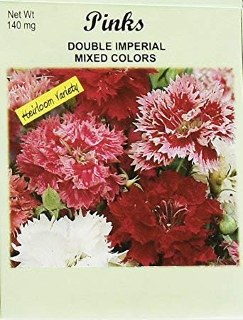 Set of 50 Flower Seed Packets! Flower Seeds in Bulk (50, Double Imperial Pinks)