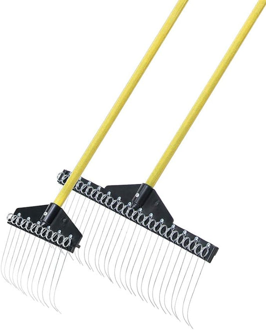 Garden Landscape Rake – 9” & 21" Head Garden Debris Rakes Combo | Elevate Your Outdoor Spaces with Precision and Efficiency | Ideal for Lawn and Garden Maintenance
