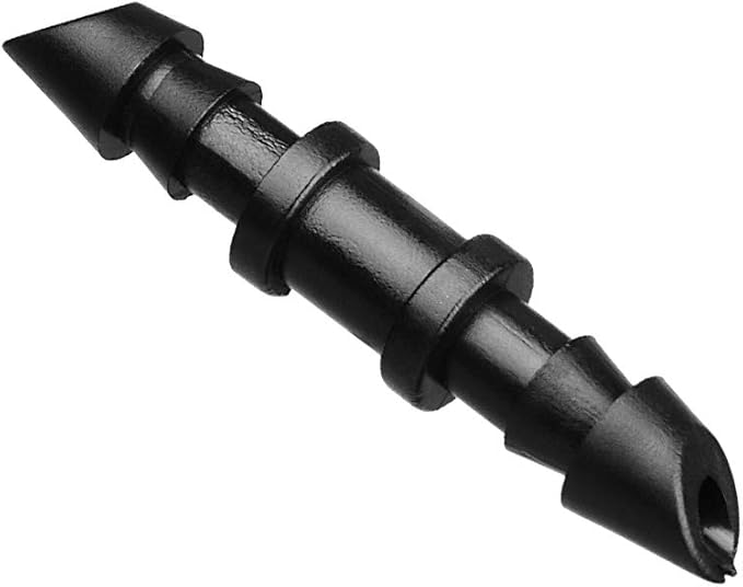 70 Pack Drip Irrigation Universal 1/4" Barbed Coupling Fitting, Barbed Connectors for 1/4" Drip Tubing