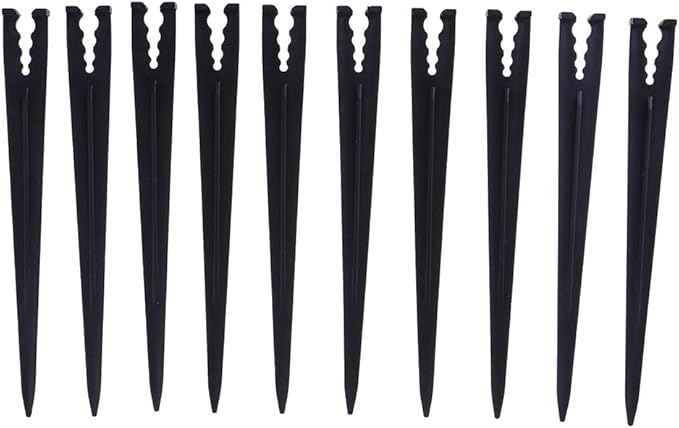 200 Pcs Plastic Irrigation Drip Support Stakes for 1/4-Inch Tubing Hose 4/7 or 3/5 Irrigation Hose Holder&Emitters/Drip Irrigation Kits/Garden Tools for Vegetable Gardens Flower Beds Herbs Garden