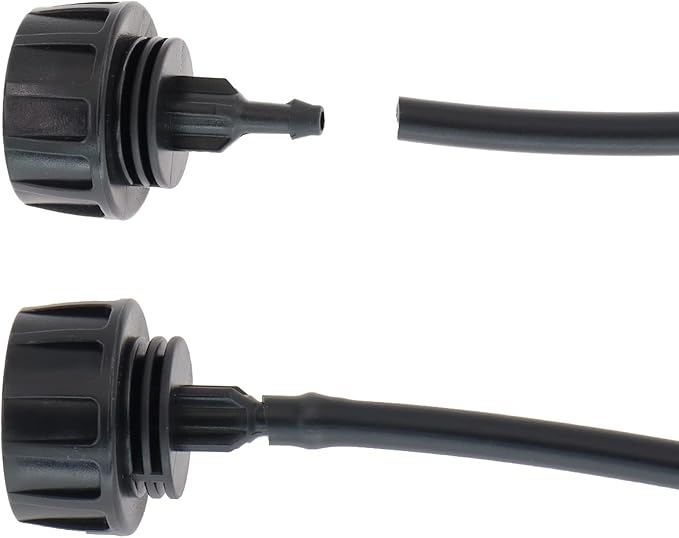 1/4 Inch Drip Irrigation Tubing to 3/4 Inch Garden Faucet Adapter 4PCS Water Drip Hose Adapter Connectors Drip Irrigation Fitting Parts with Washers