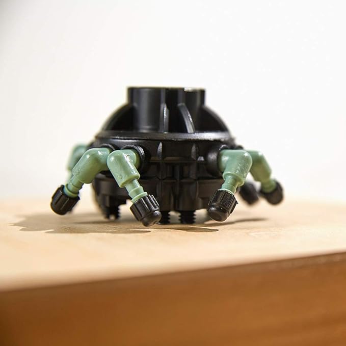 2-Pack Orbit 67000 Adjustable Flow 8-Port Drip Irrigation Manifold for 1/4 Inch Tube - Customized Watering for Your Garden