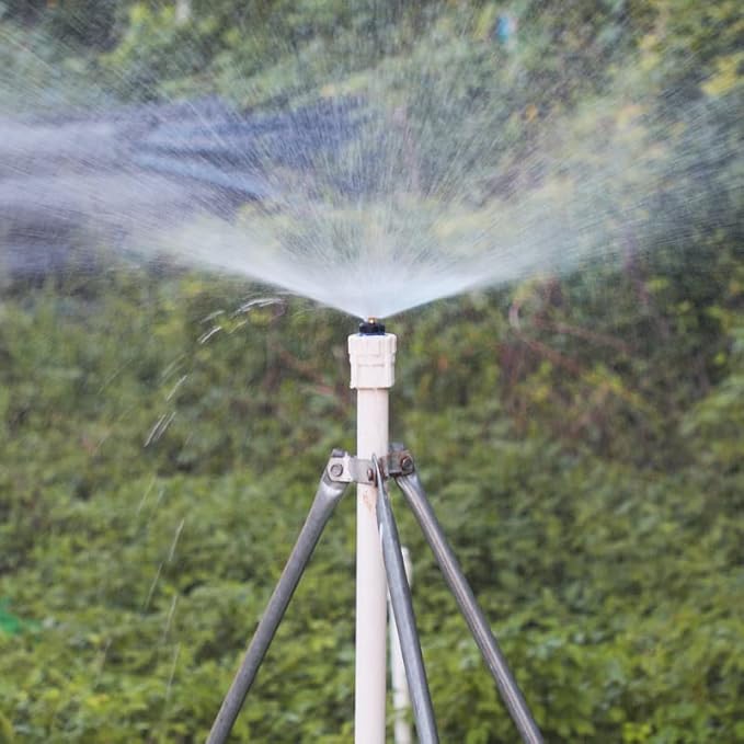 20 Pcs Garden Irrigation 1/2" Misting Nozzles Adjustable Garden Lawn Watering 360° Misting Sprinkler Heads Mister Nozzle Micro Spray Emitter for Garden Lawn Irrigation System