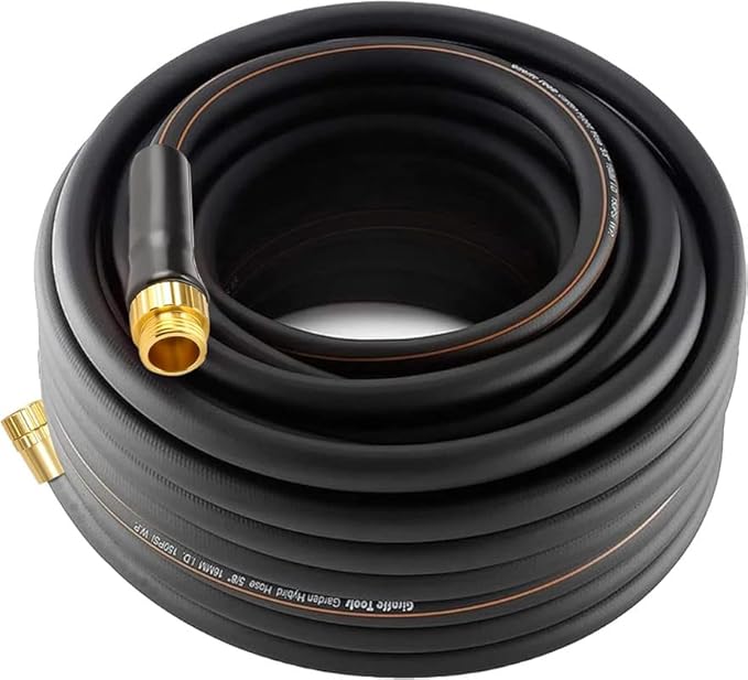 Giraffe Tools Garden Hose 100ft x 5/8", Water Hose Heavy Duty, with Swivel Handle Lightweight, Flexible Hybrid Hose, Male Female Fittings