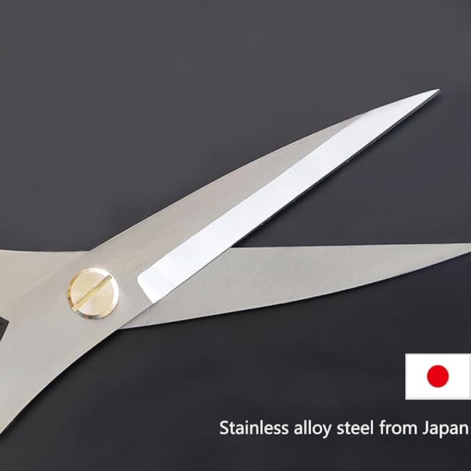Japanese Garden Clippers, Houseplant plant shears, Floral Pruner Botanical Flower Stem scissors, Gardening Shears with Straight Stainless Steel Blades, Easy Use Garden Tools (golden-k26)