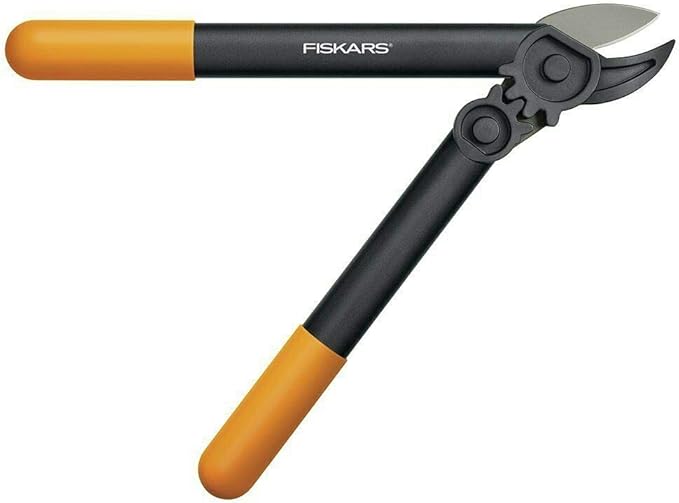 Fiskars 15-Inch PowerGear Loppers, Sharp Steel Blade Bush and Tree Trimmer, Cuts up to 1.25-Inch Diameter Branches, Rust Resistant and Lightweight Pruner, Yard Tools for Gardening