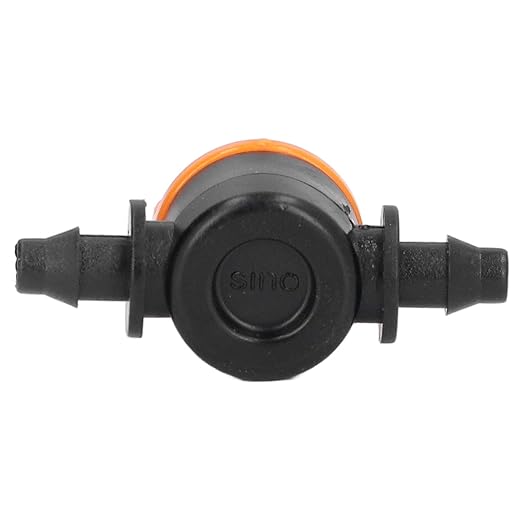 100PCS 1/4 Inch Barb Shut-Off Valve Universal Drip Irrigation Tubing Coupling Valve,Barb Valve Irrigation Misting Tube Valve,Through Type Valve for Garden Seeding Cultivation Irrigation Brush Cutter