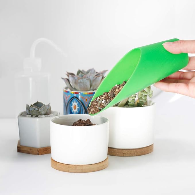 G GOOD GAIN Garden Succulent Kit with Organizer Bag, 14 Pieces Succulent Tools, Indoor Mini Hand Gardening Tools Set with Carrier for Bonsai Planter Miniature Fairy Planting Care(Rose)